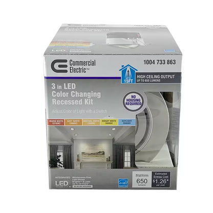 Commercial Electric Premium Downlight 3" Recessed Integrated LED Gimbal Kit