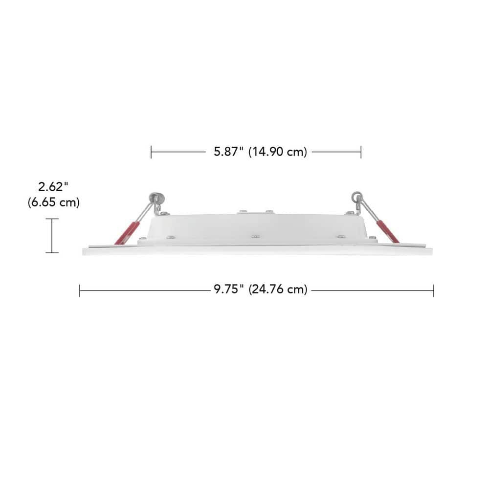 Commercial Electric 10" LED InfinitiEdge Canless Recessed Light Adjustable CCT