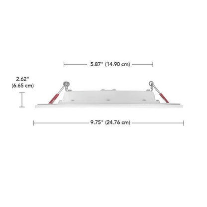 Commercial Electric 10" LED InfinitiEdge Canless Recessed Light Adjustable CCT