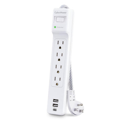 CyberPower 5 ft. 2 USB-A 1 USB-C 1500J 4-Outlet Surge Protector