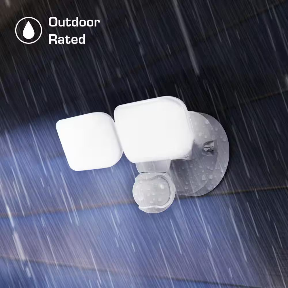 Defiant Maxdetect 240° Motion Sensor Smart Wired Outdoor 2-Head LED Flood Light