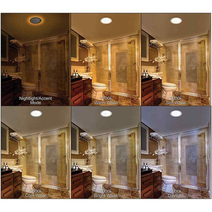 Commercial Electric 8" Canless LED Recessed Light Trim Adjustable CCT