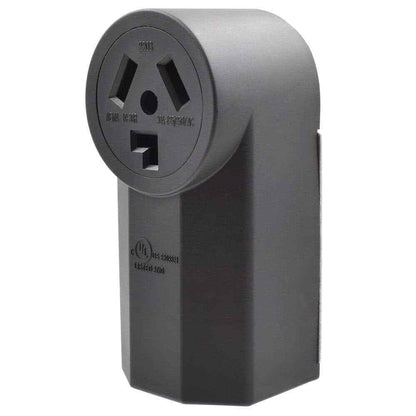 30 Amp 125/250V NEMA 10-30R Surface Mount Power outlet Straight Blade Range