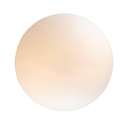 Bel Air Lighting Dash 10 in. 2-Light White Flush Mount Ceiling Light Opal Glass