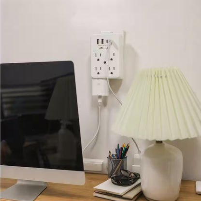 Commercial Electric CE 10 in 1 Surge Wall Tap 2USB-A 2USB-C 2-Pack