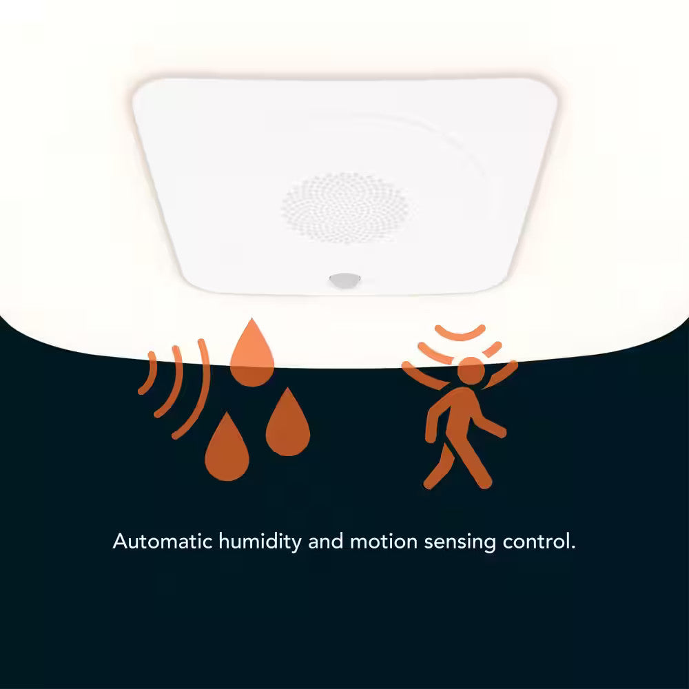 Commercial Electric 80/110 CFM Ceiling Mount Room Side Installation Smart