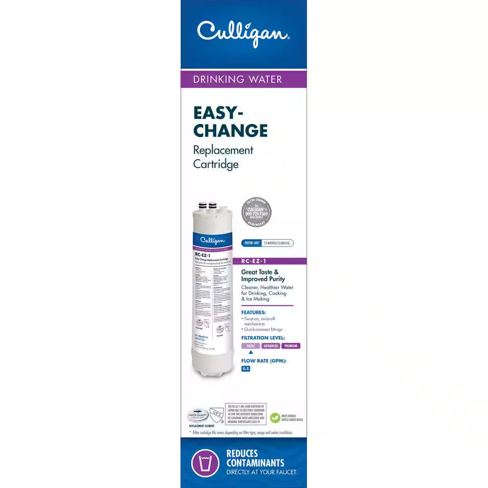 Culligan Replacement Cartridge Easy Change Filter Drinking Water RC-EZ-1