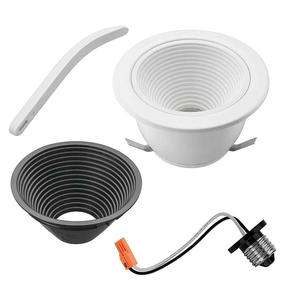 Commercial Electric 4 in. Ultra Low Glare Deep Baffle LED Recessed Light Trim