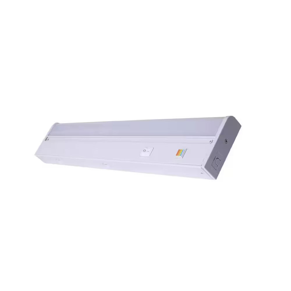 Commercial Electric 18" Hardwired White LED 5 CCT Linkable Under Cabinet Light
