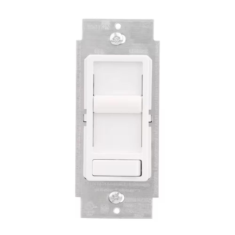 1 PACK Leviton SureSlide Slide Dimmers with Preset Switch White