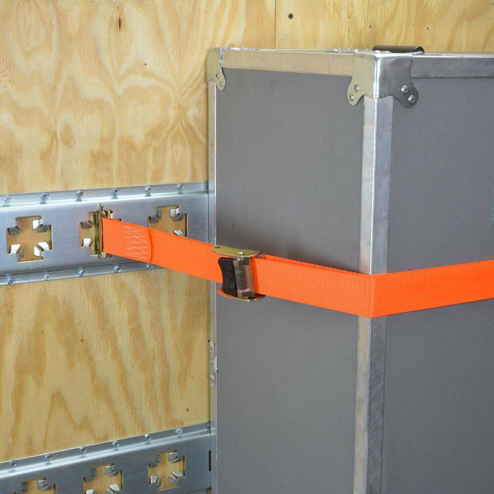 2 in. x 12 ft. 2000 lb Cambuckle Ratchet Strap for X-Track/E-Track Systems 2-pk