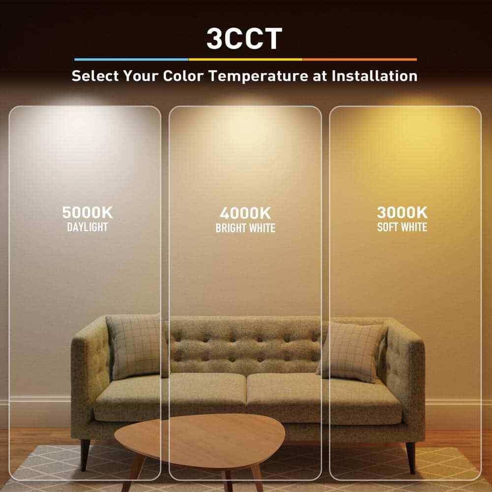 Commercial Electric 6 Pro LED Canless Recessed Light Adjustable CCT White