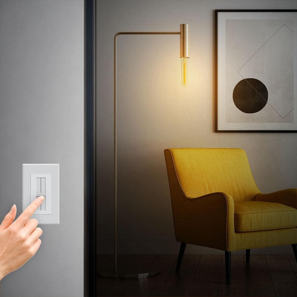 (4-Pk) Feit Electric Dimmable Straight Filament LED Light Bulb Warm White 60W