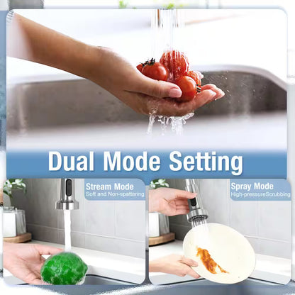 AKLFGN Kitchen Faucet Pull Out Sprayer Kitchen Faucet, Deckplate, Brushed Nickel