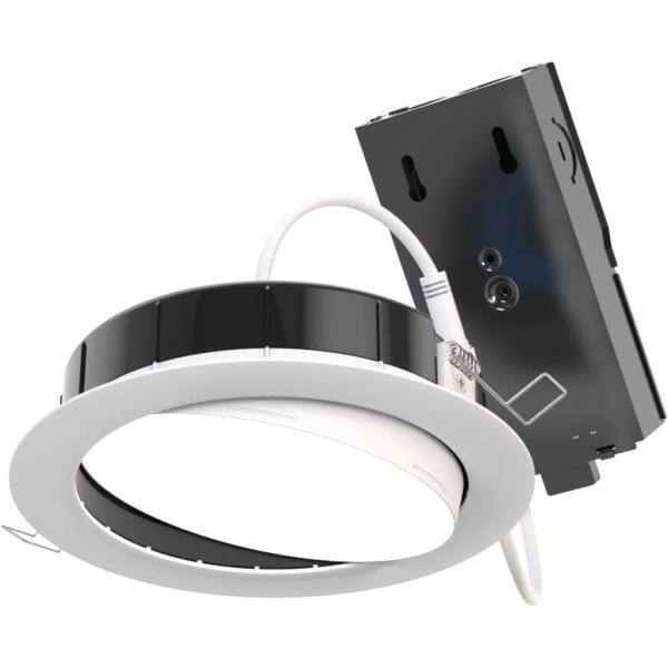 6 in.Tunable Canless Adjustable Integrated LED Recessed Light Downlight Trim