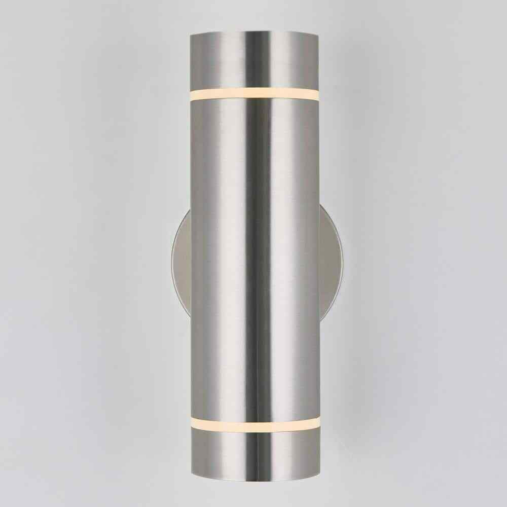 Artika C7 Stainless Steel Modern Outdoor Hardwired Light Cylinder Sconce