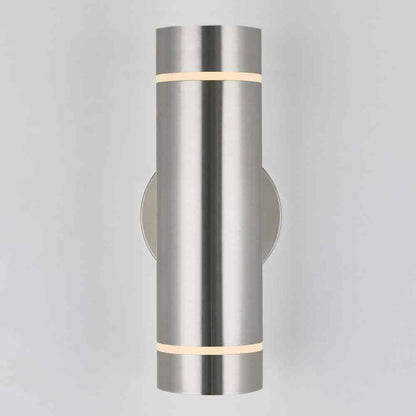 Artika C7 Stainless Steel Modern Outdoor Hardwired Light Cylinder Sconce