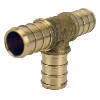 Apollo 1/2 in. Brass PEX-B Barb Tee 10-Pack APXT1210PK