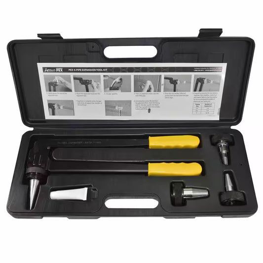 Apollo PEX-A Expansion Tool Kit with 1/2 in. 3/4 in. and 1 in. Expander Heads