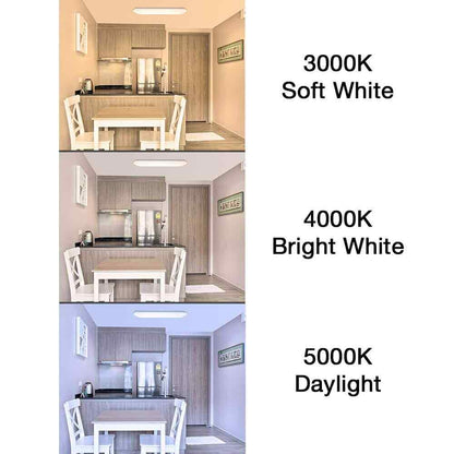 Commercial Electric 24 in. x 10 in. Low Profile LED Flush Mount Kitchen Light 