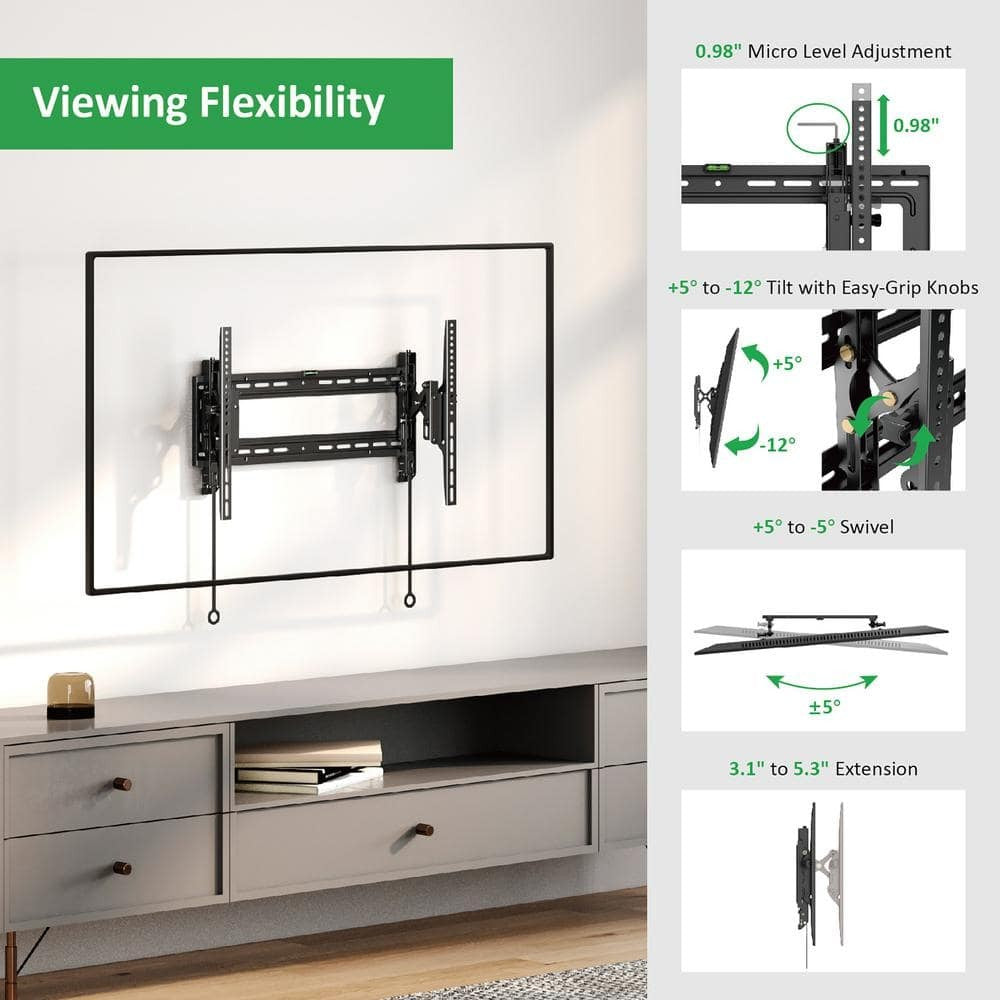 Commercial Electric Extend and Tilting TV Wall Mount for 42 in. to 90 in. TVs