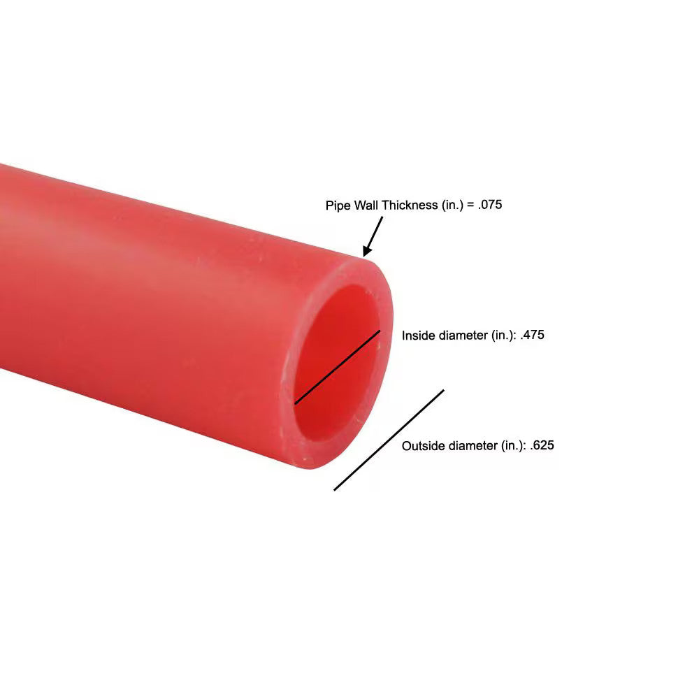 Apollo 1/2 in. x 100 ft. Red PEX-A Expansion Pipe in Solid EPPR10012S