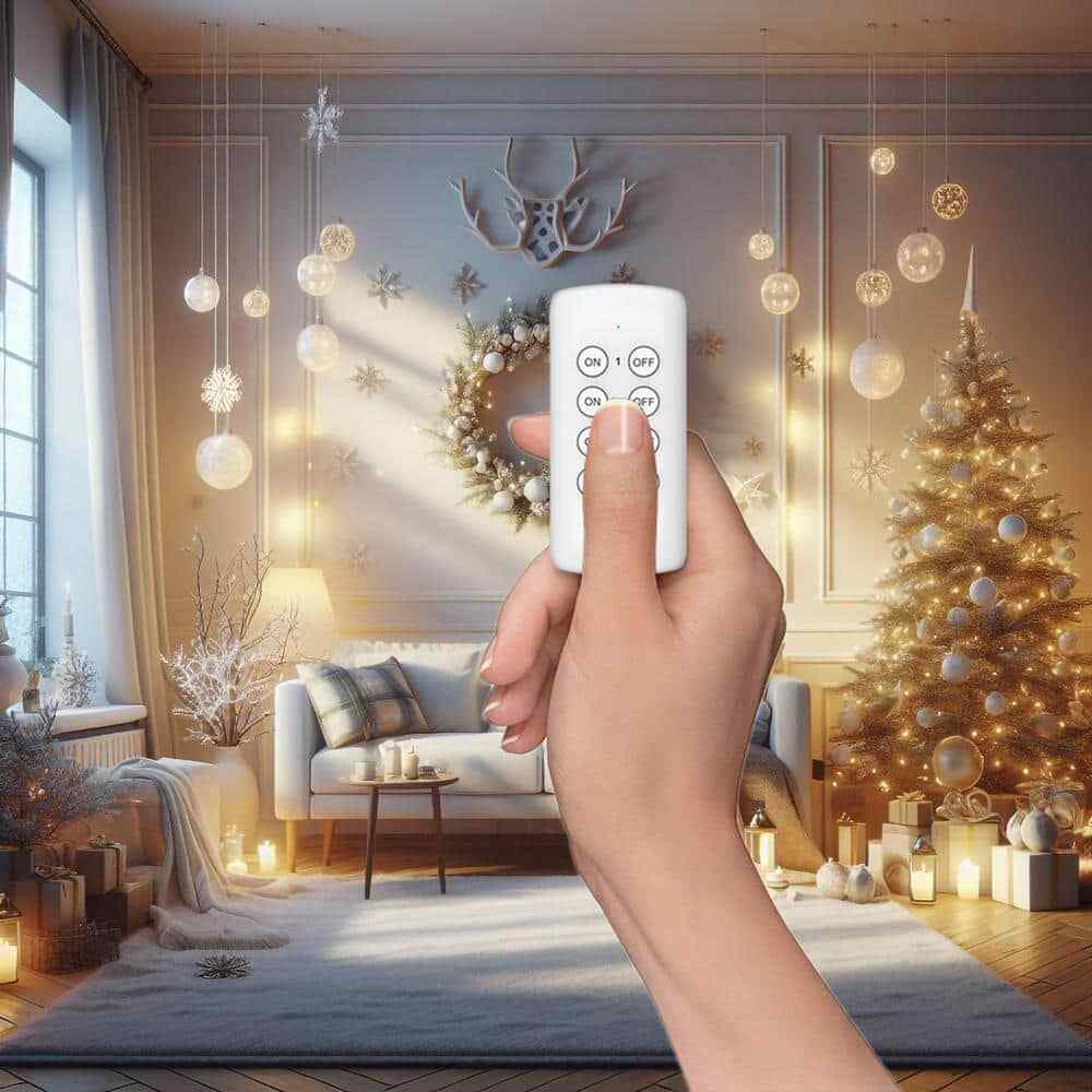 Commercial Electric Wireless Indoor Remote Control AC/DC Adapter White 3-Pack