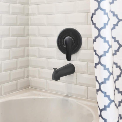 DANCO 1-Handle Tub and Shower Trim Kit in Matte Black for Moen, No Valve
