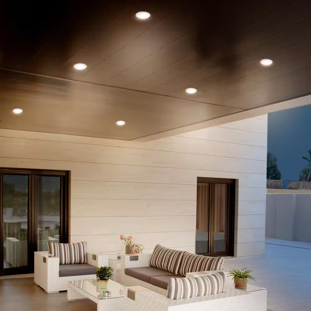 Commercial Electric LED 6 in Round Color Adjust Canless Recessed Light (4-Pack)