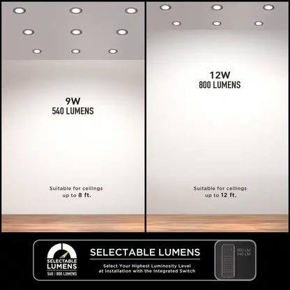 Commercial Electric Ultra Slim Canless Recessed Integrated LED Kit 4 91472