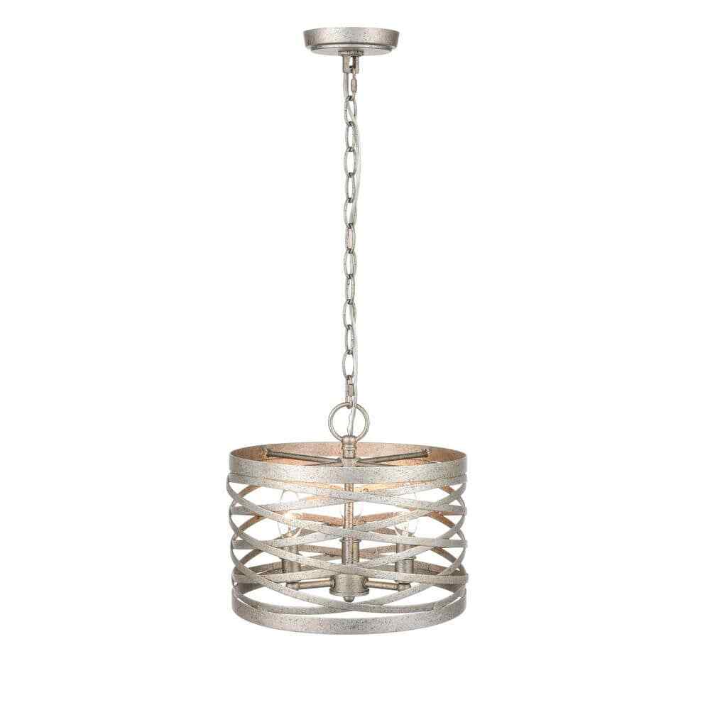 929 LIGHTING 9 in. 2-Light Antique Nickel Pendant 170022-AN