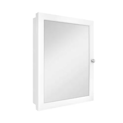 20 x 26 Framed Recessed or Surface-Mount Bathroom Medicine Cabinet Mirror White