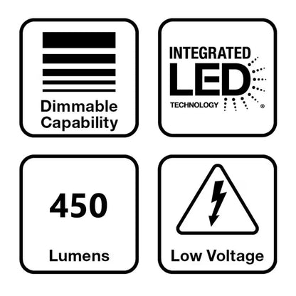 3-PACK Hampton Bay Smart 450 Lumens Low Voltage Black LED Outdoor Spotlight
