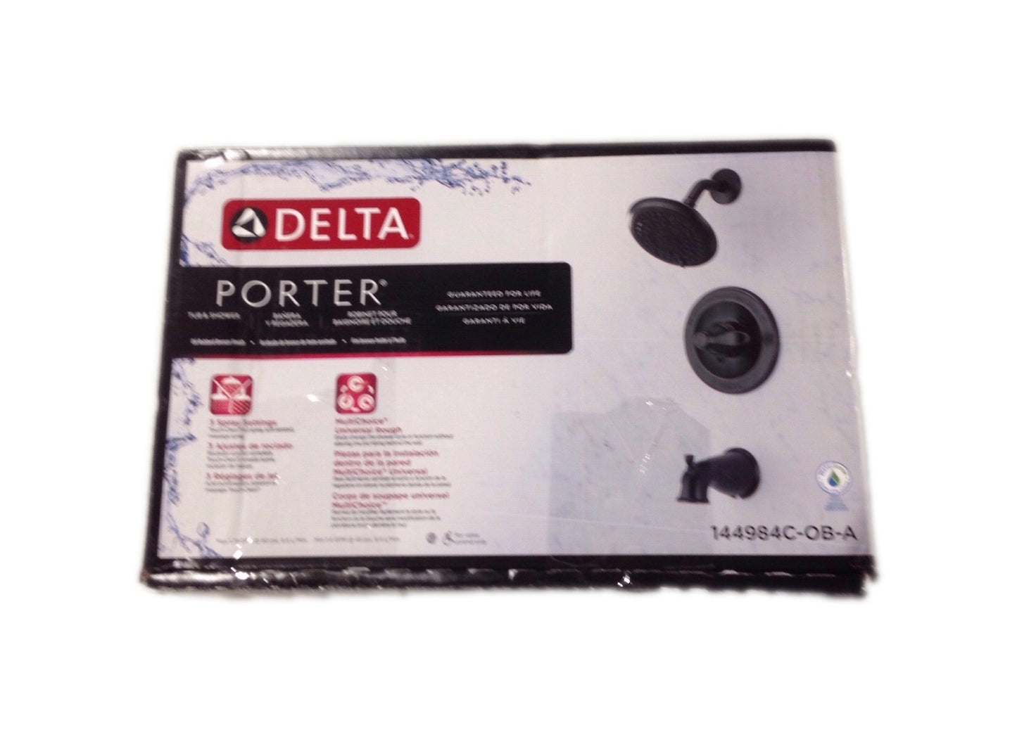Delta Porter Single-Handle 3-Spray Tub Shower Faucet Oil Rubbed Bronze + Valve