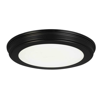 Commercial Electric 11" Matte Black 3-CCT LED Flush Mount Ceiling Light 2-Pack