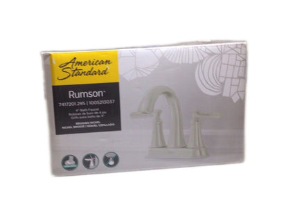 American Standard Rumson 4" Centerset 2-Handle Bathroom Faucet in Brushed Nickel