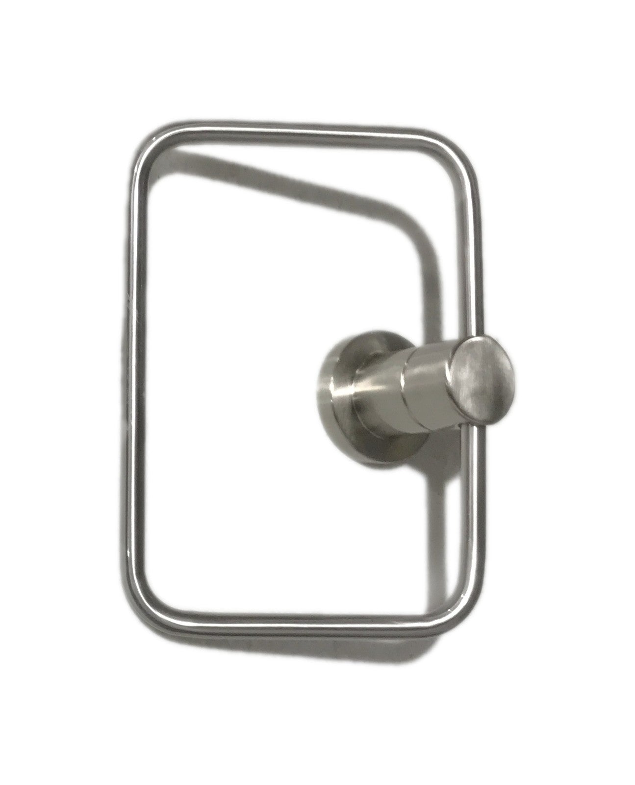 Delta Nicoli Wall Mount Square Closed Towel Ring in Brushed Nickel