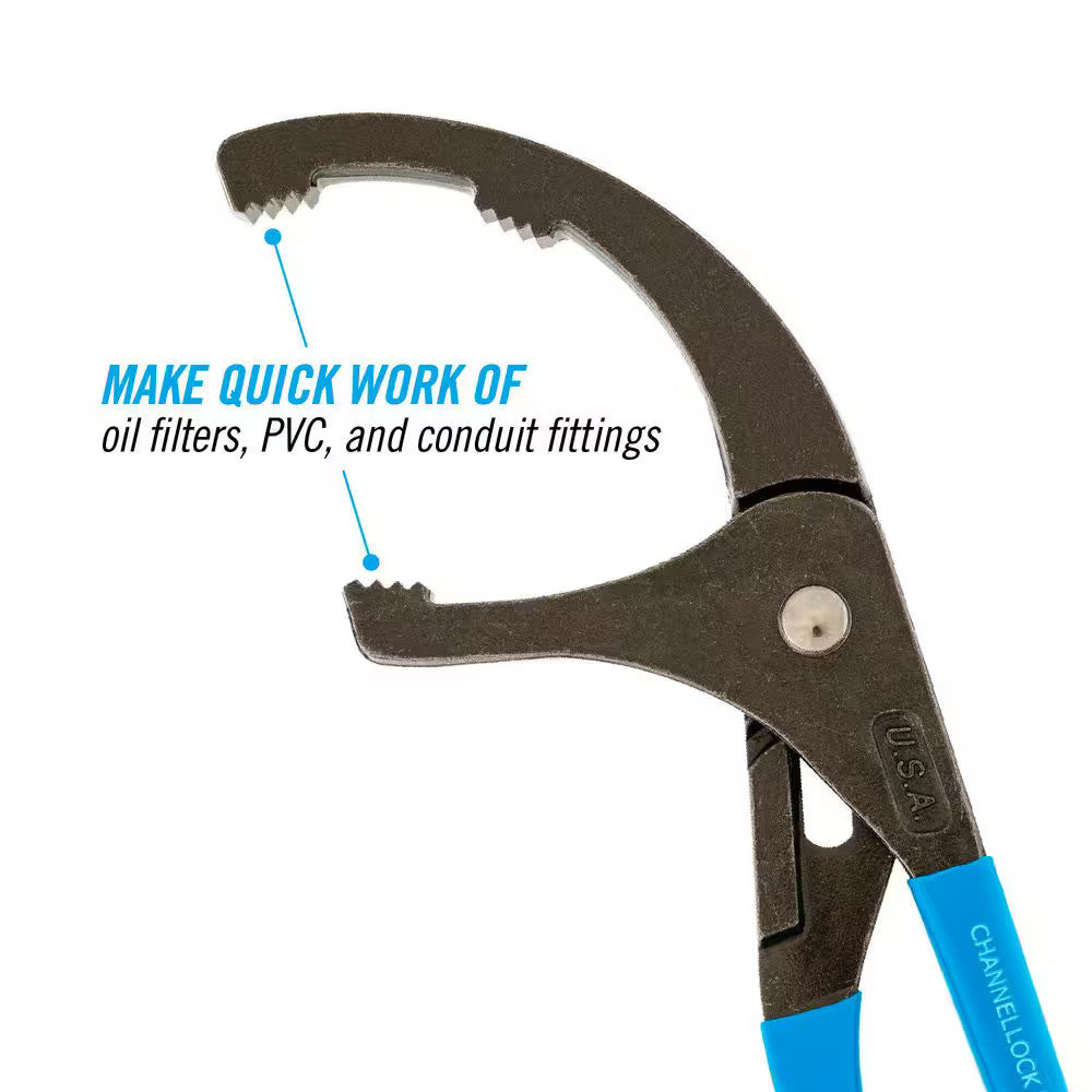 Channellock 12 in. PVC and Oil Filter Tongue and Groove Plier