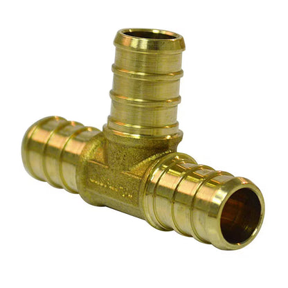 Apollo 1/2 in. Brass PEX-B Barb Tee 10-Pack APXT1210PK