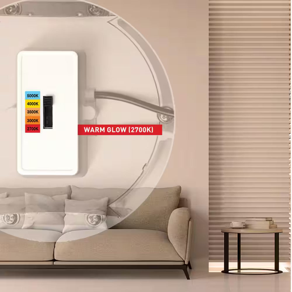 Commercial Electric 6" LED InfinitiEdge Recessed Retrofit Light Trim Adjust CCT