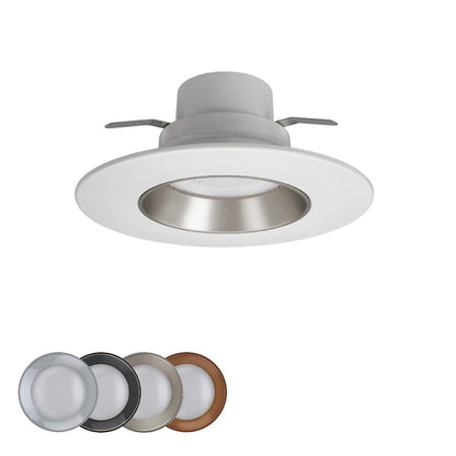 5 in./6 in. Integrated LED Recessed Light Trim 4 Color Baffle Trim Options Adjus