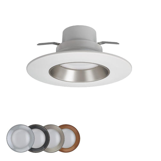 5 in./6 in. Integrated LED Recessed Light Trim 4 Color Baffle Trim Options Adjus