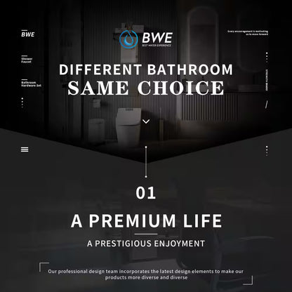 BWE Single Hole Single-Handle Bathroom Faucet With Pop Up Drain, Polished Chrome