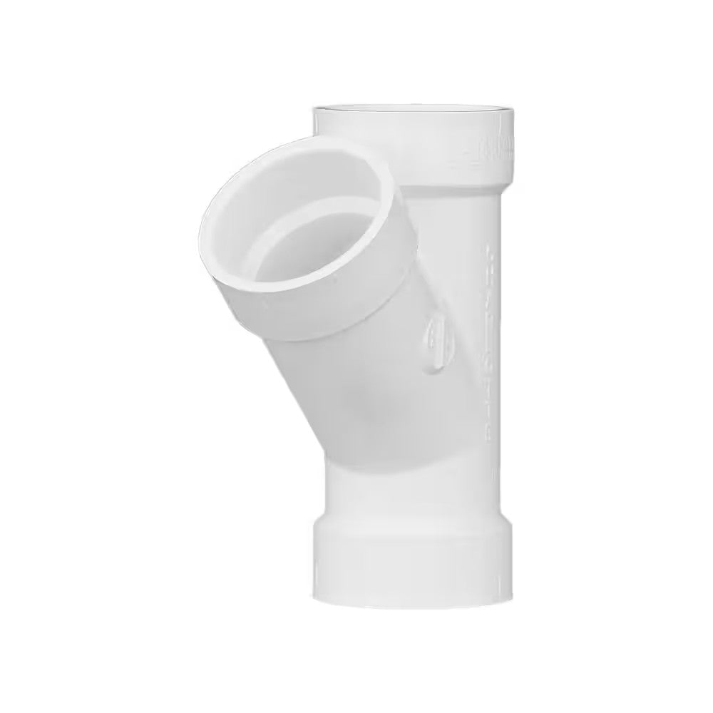 Charlotte Pipe 6 in. x 6 in. x 6 in. PVC DWV Wye PVC 00600 1600