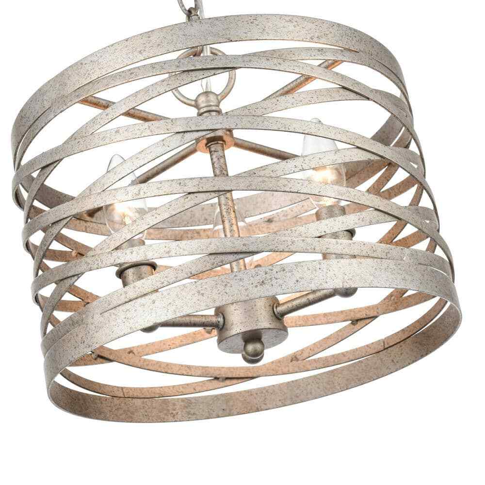 929 LIGHTING 9 in. 2-Light Antique Nickel Pendant 170022-AN
