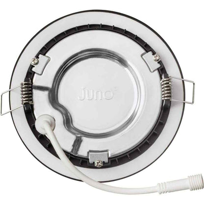 Contractor Select WF4 SWW5 4 in. Ultra Slim Canless LED Black Recessed Light