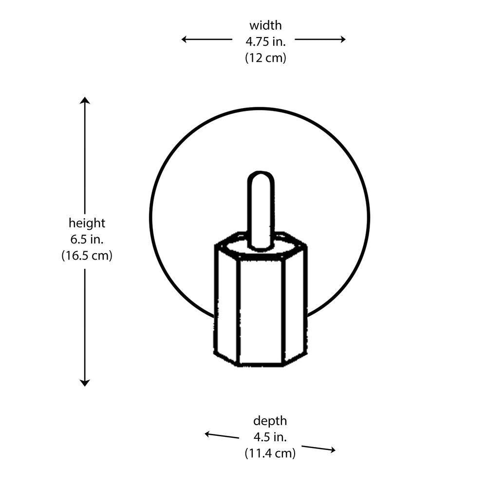Bel Air Lighting Placerville 4.5 in. 1-Light Polished Chrome Bathroom Wall Light
