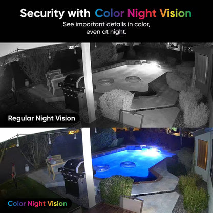 Cam v4 Wi-Fi 2.5K QHD Plug-In Smart Security Camera Night Vision 2-Way White