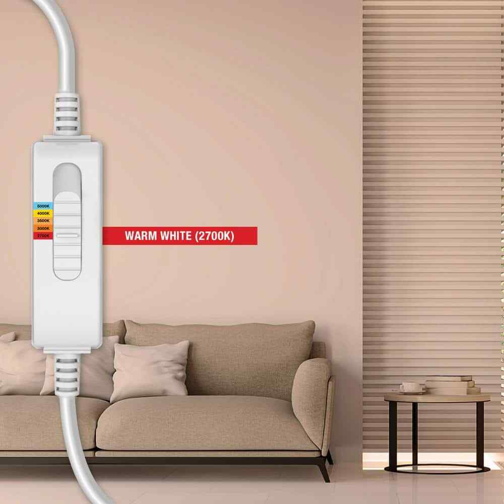 Commercial Electric Low Glare LED 4" Adjustable Temp Canless Recessed Light 