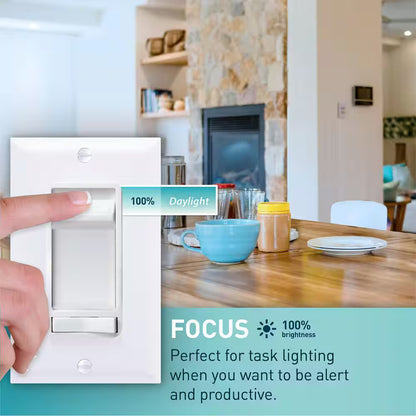 Commercial Electric Ultra Baffle Integrated LED 6 in Round Adj Color Temp, White